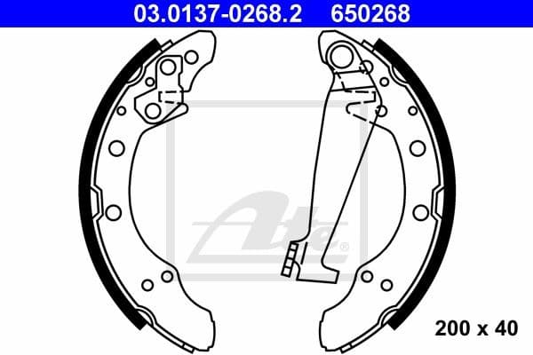 Brake Shoe Set 03.0137-0268.2