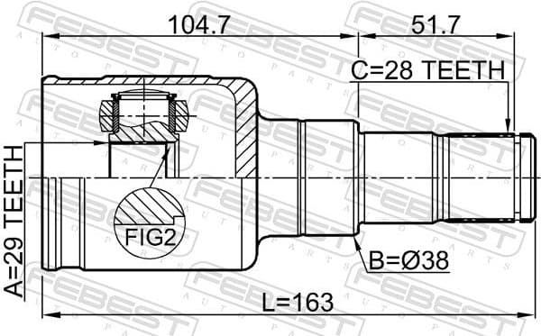 Joint Kit, drive shaft 0711-VITLY - image 2