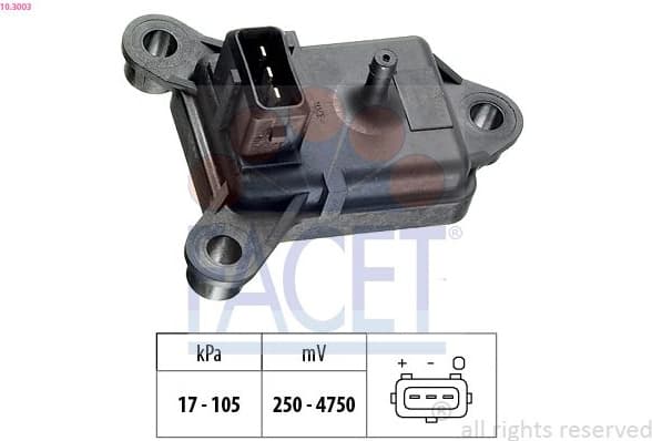 Air Pressure Sensor, altitude adaption Made in Italy - OE Equivalent 10.3003