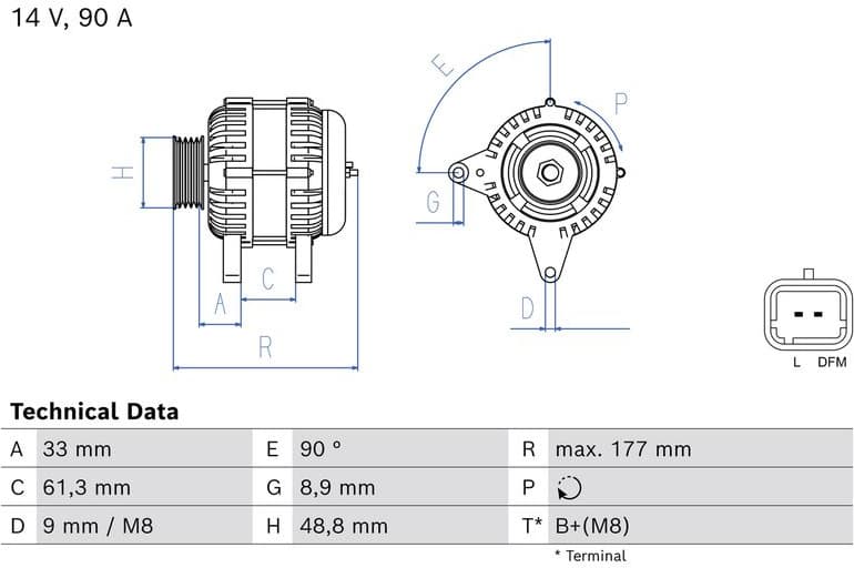 Alternator 0 986 086 230