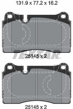 Brake Pad Set, disc brake 2514501