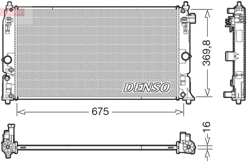 Radiator, engine cooling DRM50150