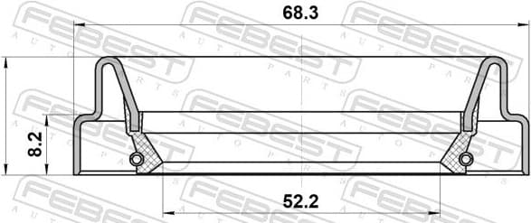 Shaft Seal, drive shaft 95FDY-54680808C - image 2
