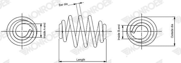 Suspension Spring MONROE SPRINGS SN4573