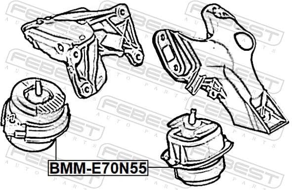 Mounting, engine BMM-E70N55 - image 2