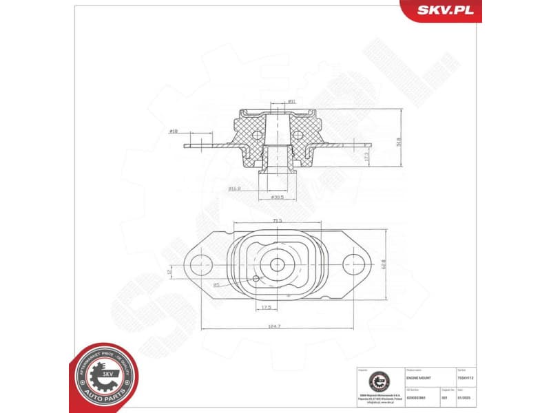Mounting, engine 75SKV112 - image 2