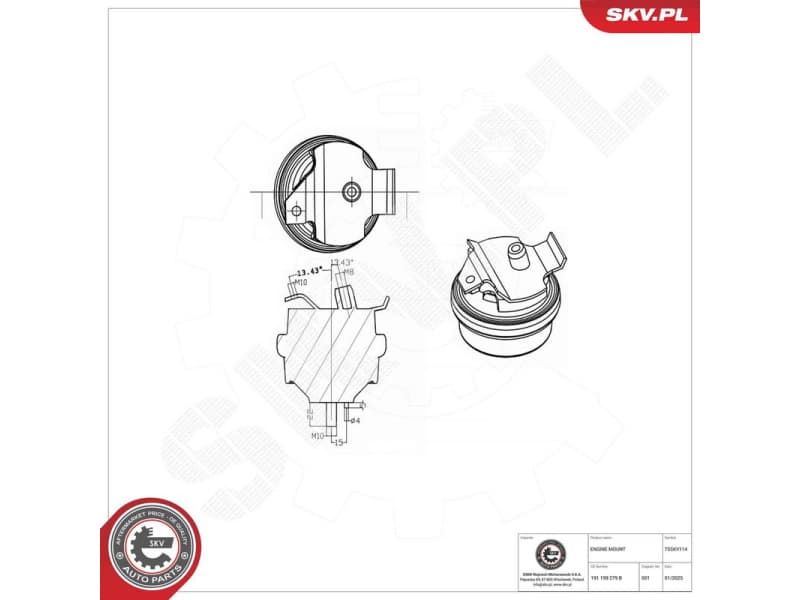 Mounting, engine 75SKV114 - image 2