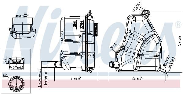 Expansion Tank, coolant ** FIRST FIT ** 996386