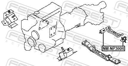 Mounting, engine NM-NP300R - image 2