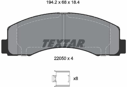 Brake Pad Set, disc brake Q+ 2205002