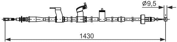 Cable Pull, parking brake 1 987 482 845 - image 10