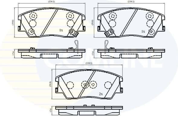 Brake Pad Set, disc brake CBP33967