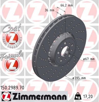 Brake Disc FORMULA Z BRAKE DISC 150.2989.70