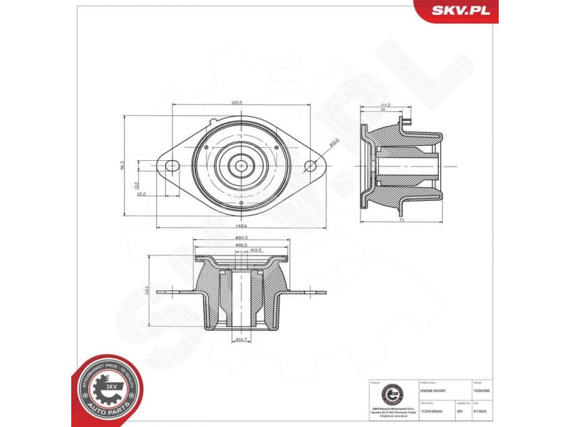 Mounting, engine 75SKV090 - image 5