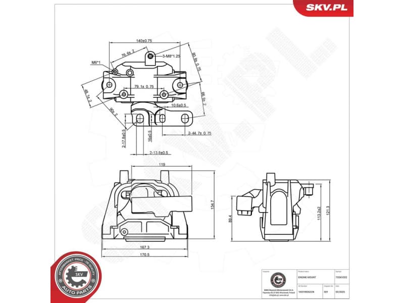 Mounting, engine 75SKV322 - image 5