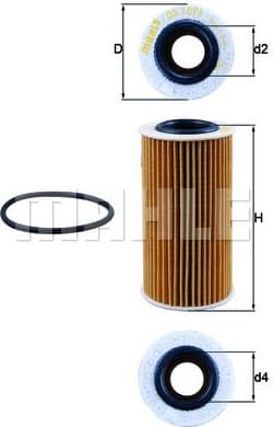 Filter oil OX1076D - image 2