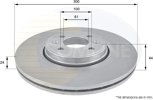 Brake disc, 1pcs FRONT ADC1556V - image 2