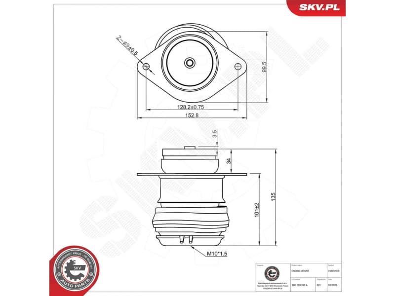 Mounting, engine 75SKV010 - image 5
