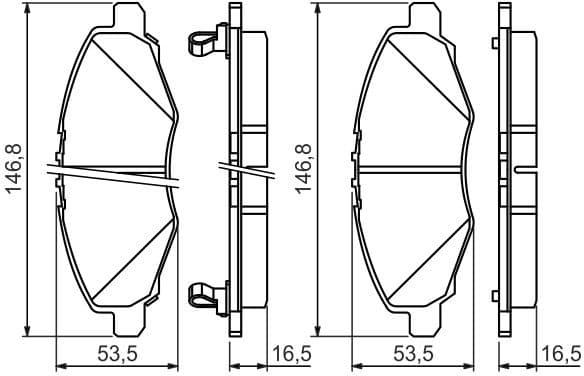 Brake Pad Set, disc brake 0986494326 - image 6