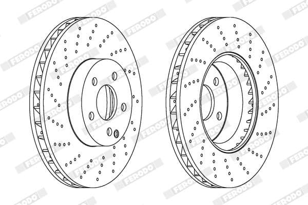 Brake disc, 1pcs FRONT, Top Quality DDF1694C-1 - image 2
