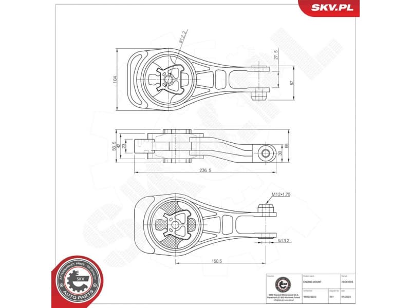 Mounting, engine 75SKV105 - image 4