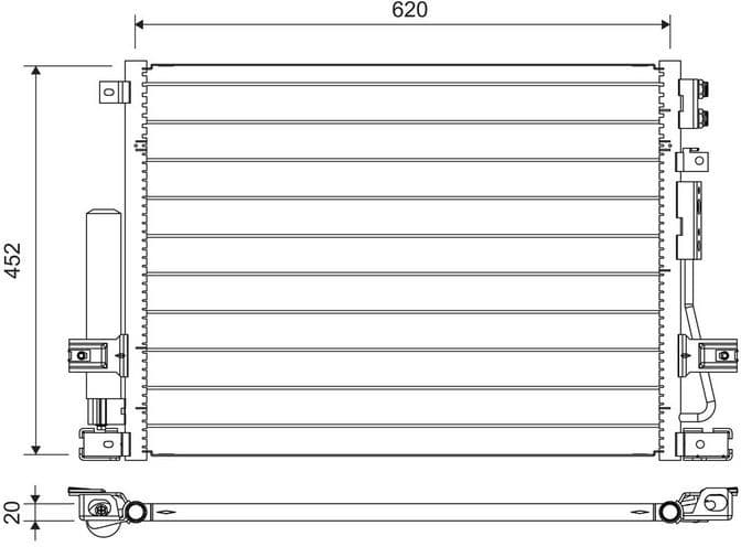 Condenser, air conditioning 822705