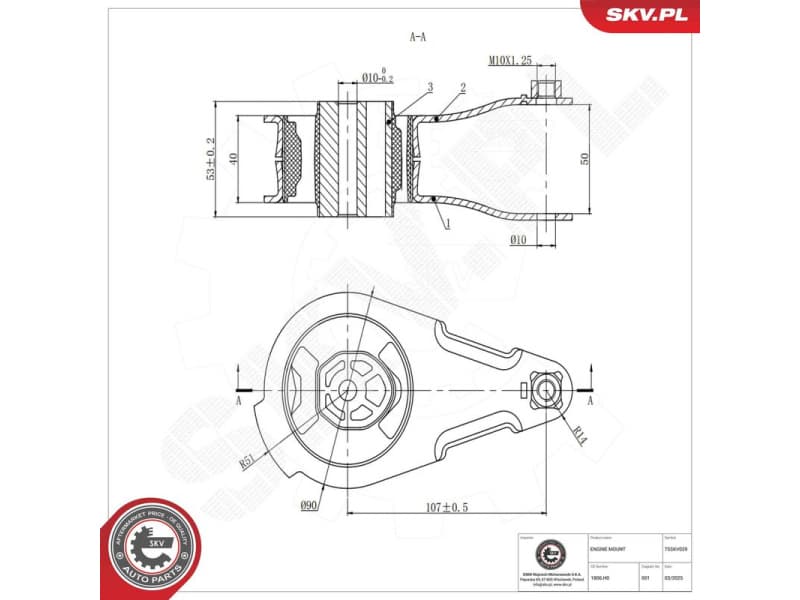 Mounting, engine 75SKV029 - image 4