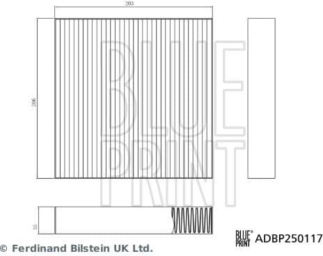 Filter, cabin air ADBP250117