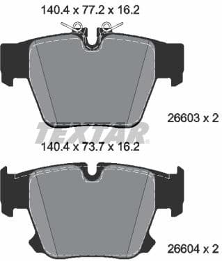Brake Pad Set, disc brake Q+ 2660301