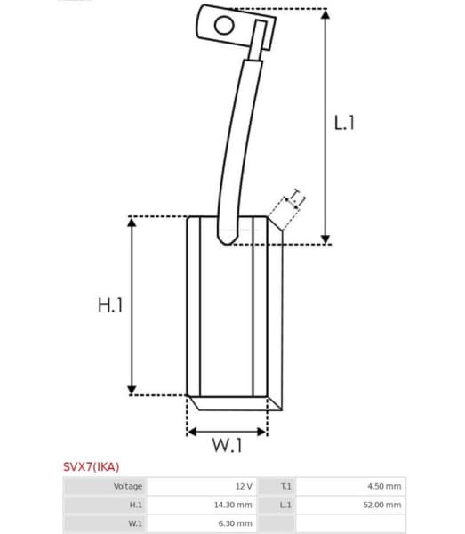 Carbon Brush, alternator GEBE SVX7IKA - image 2