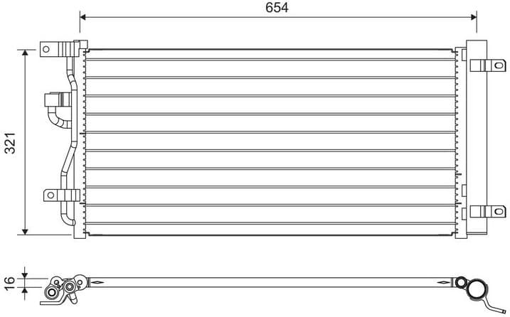 Condenser, air conditioning 822702