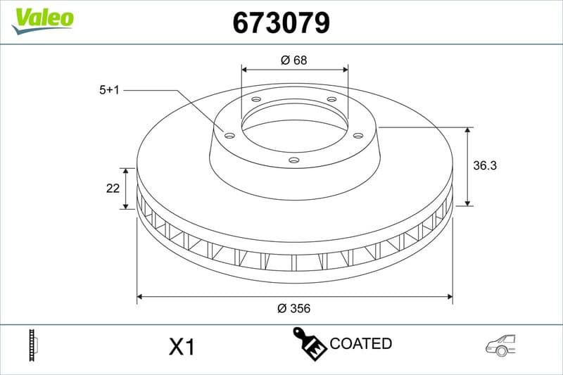 Brake Disc COATED 673079