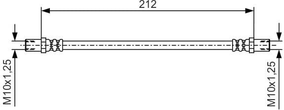 Brake Hose 1 987 481 A50 - image 2