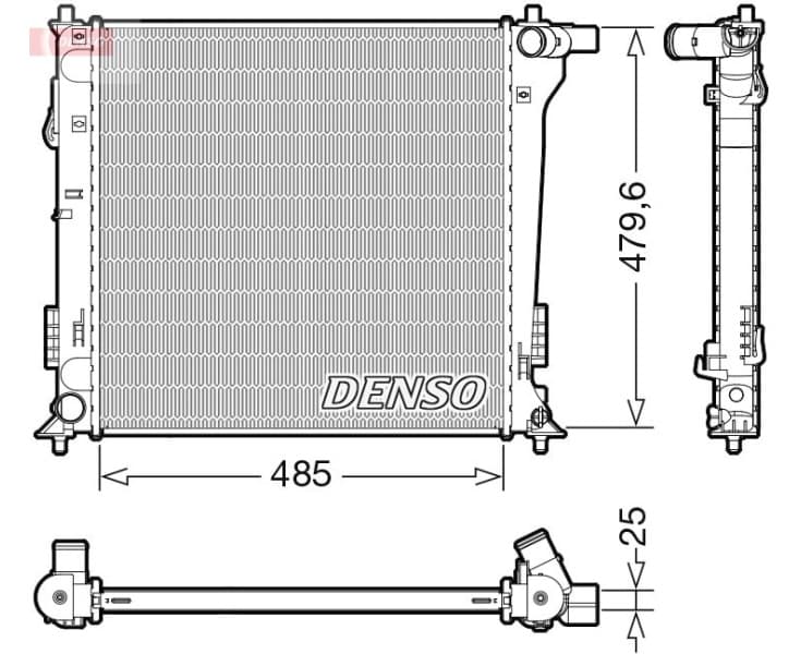 Radiator, engine cooling DRM41020