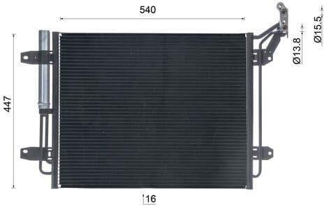 Condenser, air conditioning BEHR AC454000S - image 10