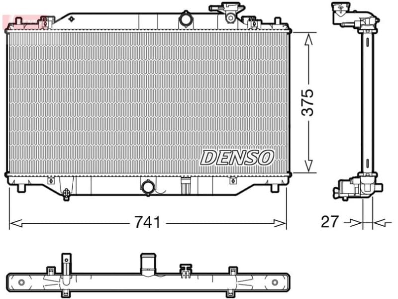 Radiator, engine cooling DRM44049