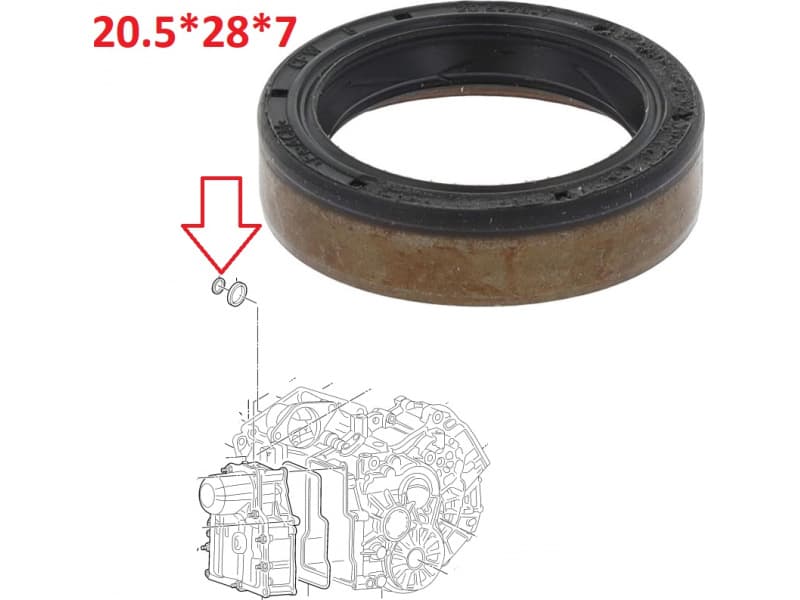 Seal differential-shaft 010 35820B