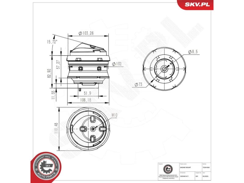 Mounting, engine 75SKV002 - image 5