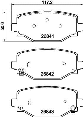 Brake Pad Set, disc brake 2684101 - image 2