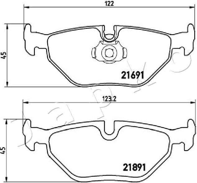 Brake Pad Set, disc brake 510110 - image 2