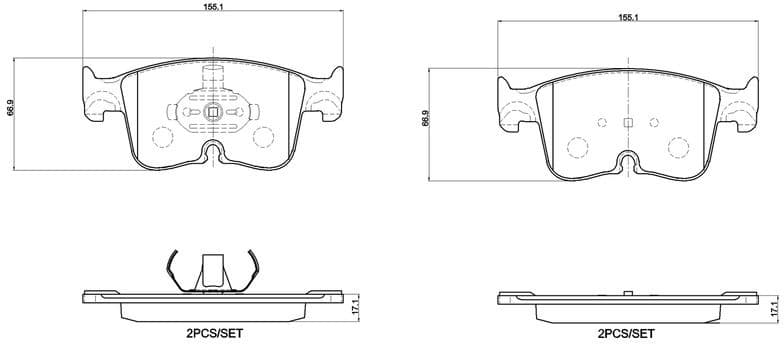Brake Pad Set, disc brake PRIME LINE P 85 199