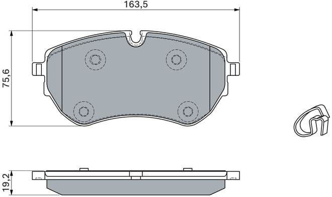 Brake Pad Set, disc brake 0 986 460 046 - image 5