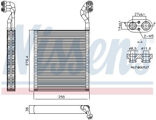 Evaporator, air conditioning 92413