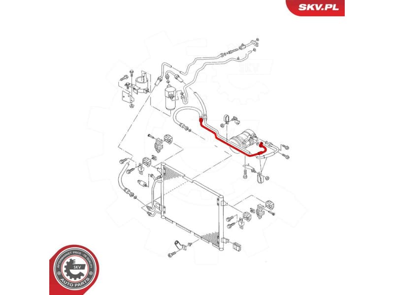 High/Low-pressure Line, air conditioning 54SKV738 - image 5