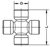 U-joint, propshaft U-176 - image 2