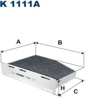 Filter, cabin air K1111A