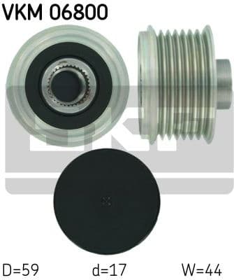 Alternator Freewheel Clutch VKM 06800