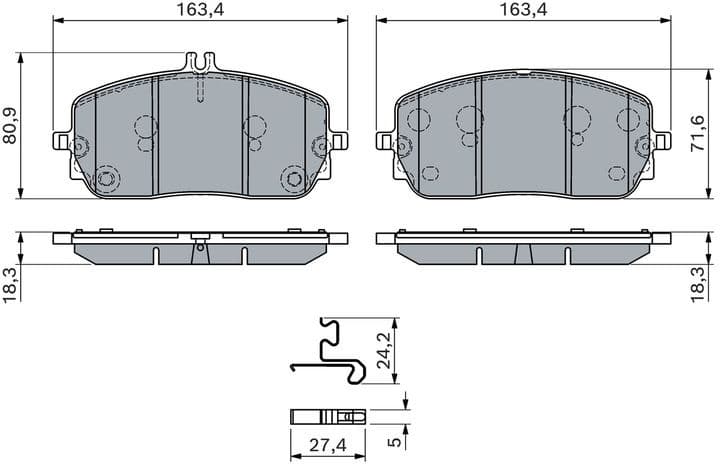 Brake Pad Set, disc brake 0 986 460 282 - image 5