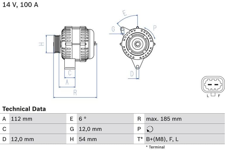 Alternator 0986083450