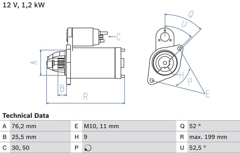 Starter 0986020890 - image 2